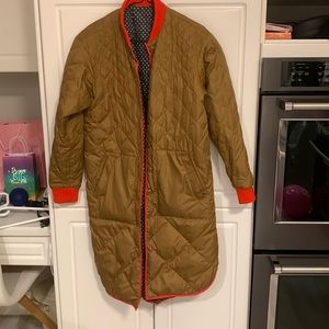 THE GREAT. Reversible long bomber